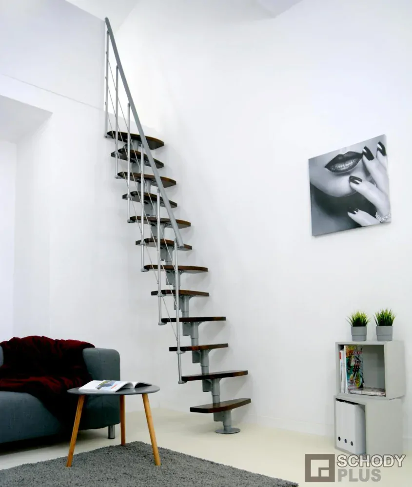 Mlynárske schody Nizza Grey Walnut