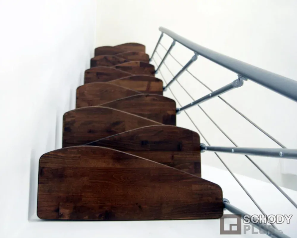 Mlynárske schody Nizza Grey Walnut
