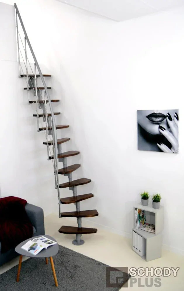 Mlynárske schody Nizza Grey Walnut